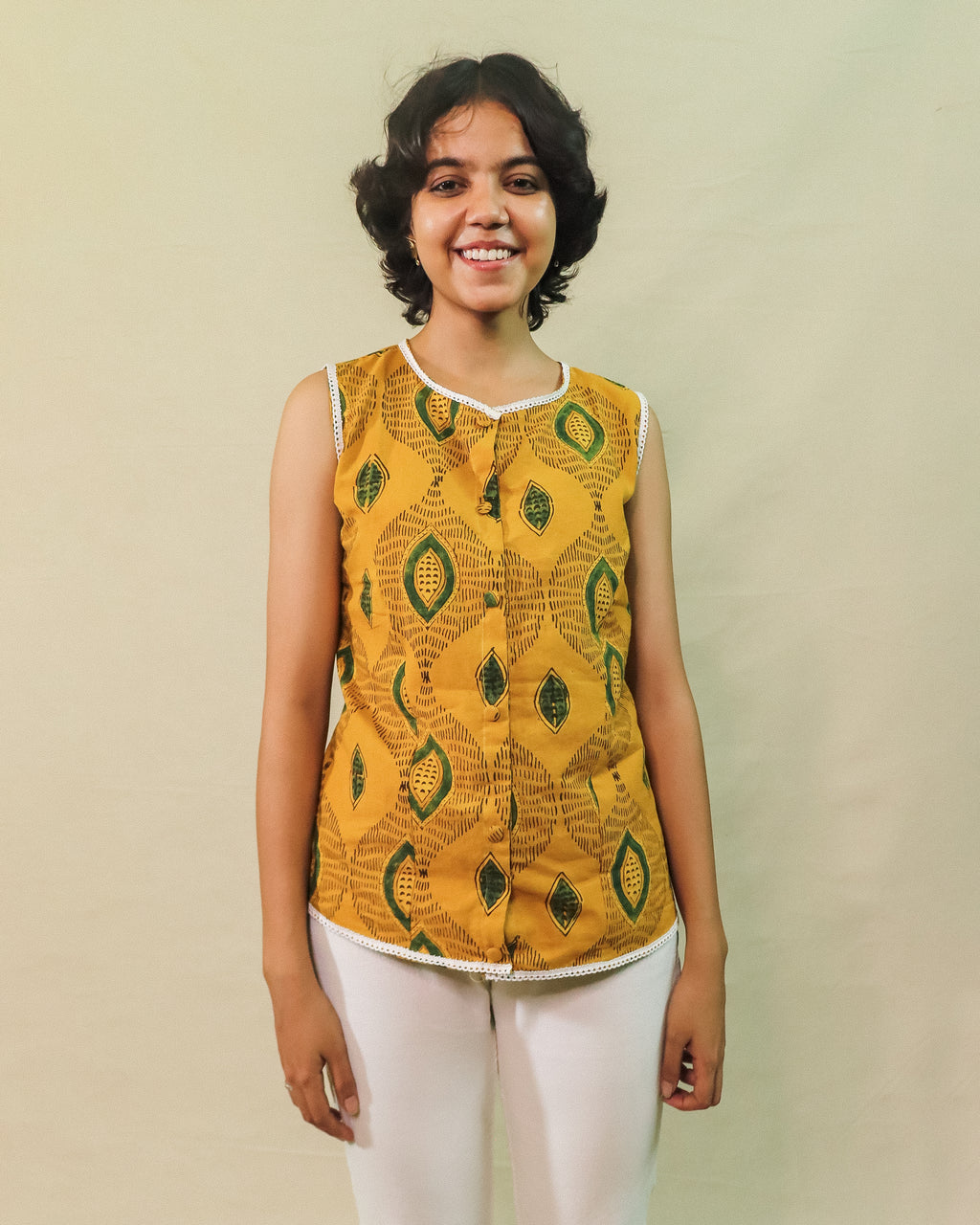 Yellow Amor Vest Top