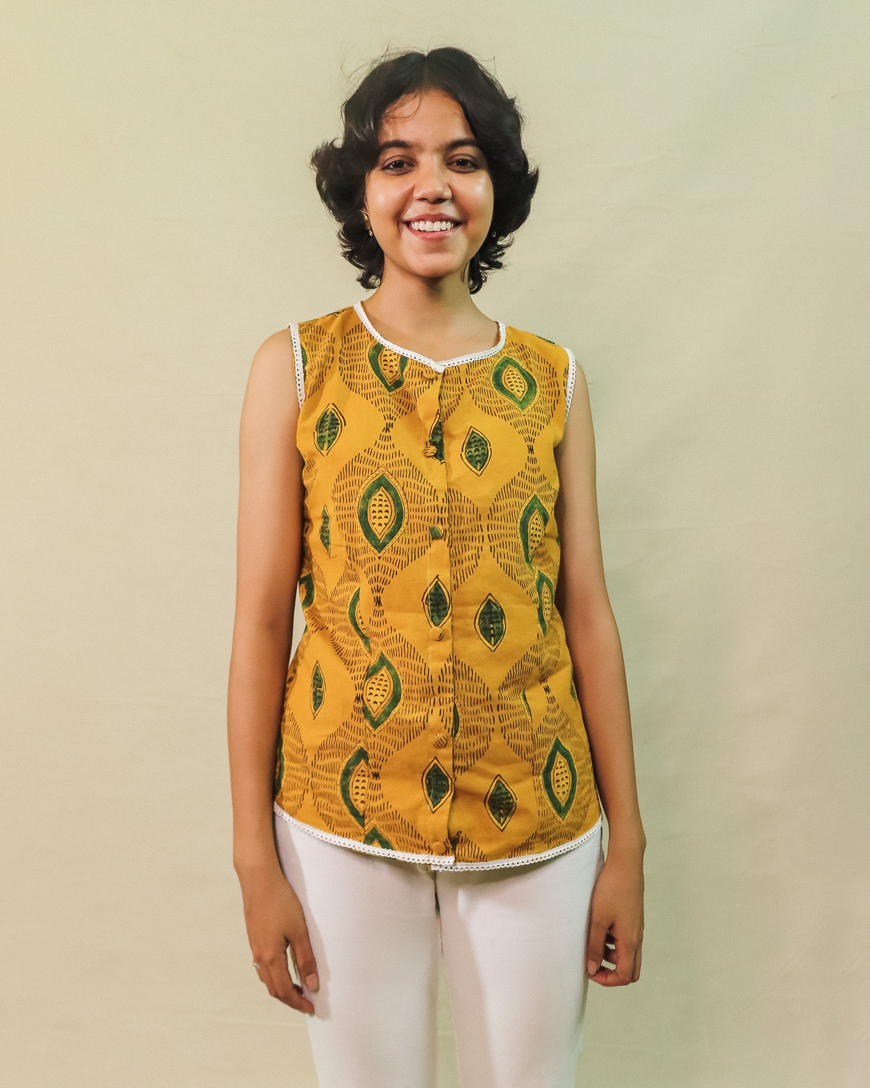 Yellow Amor Vest Top