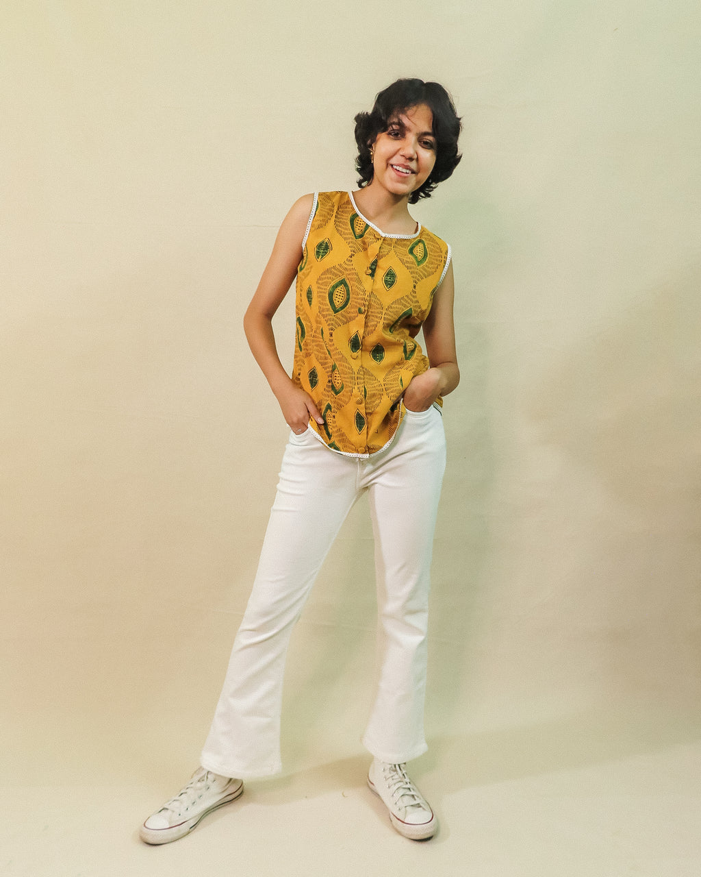 Yellow Amor Vest Top
