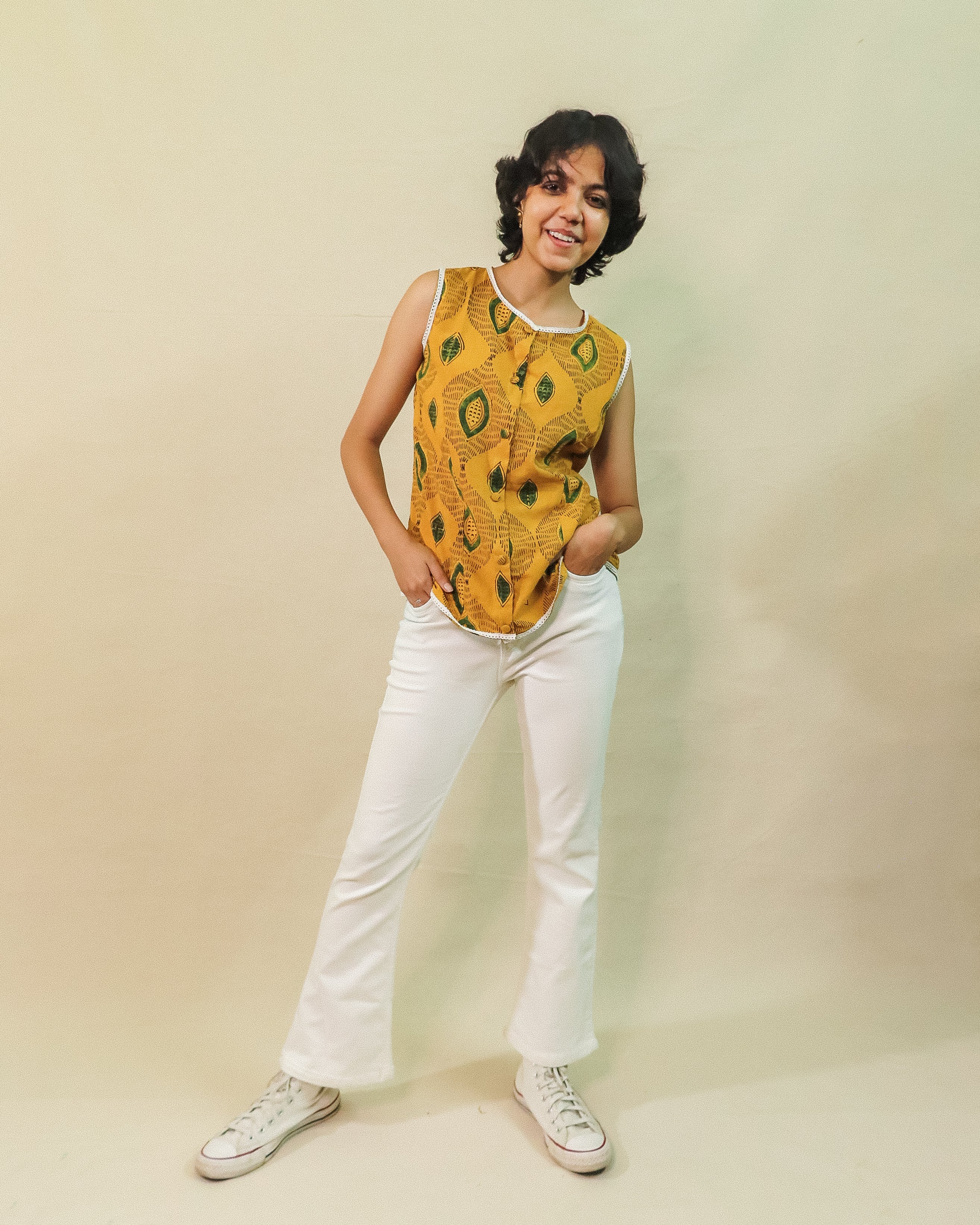Yellow Amor Vest Top