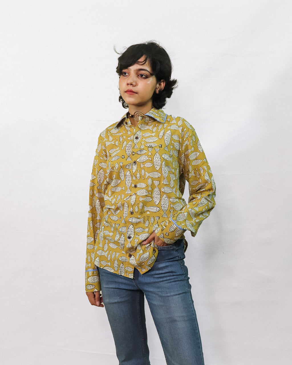 Fish Pond Yellow Swing Shirt