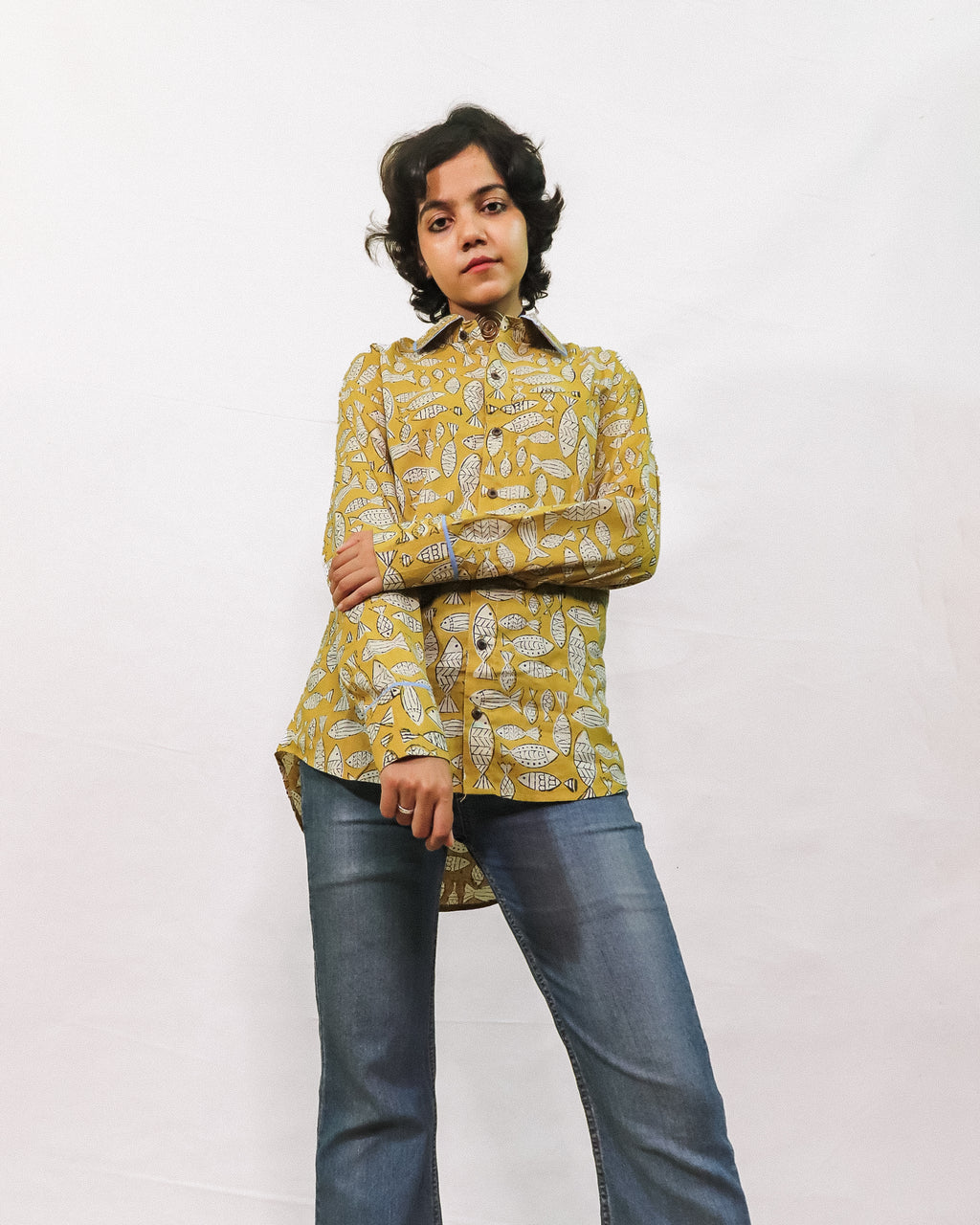 Fish Pond Yellow Swing Shirt