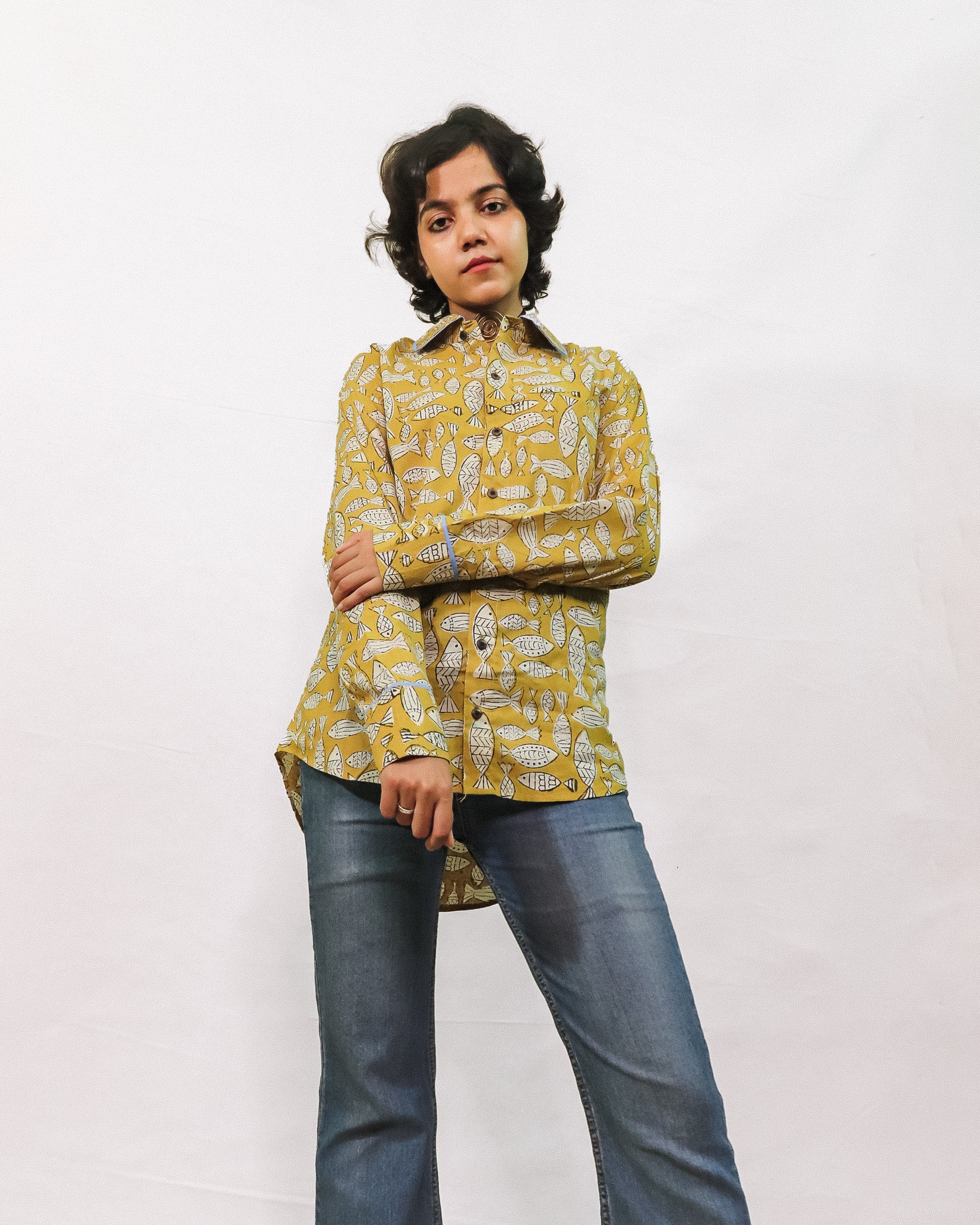 Fish Pond Yellow Swing Shirt