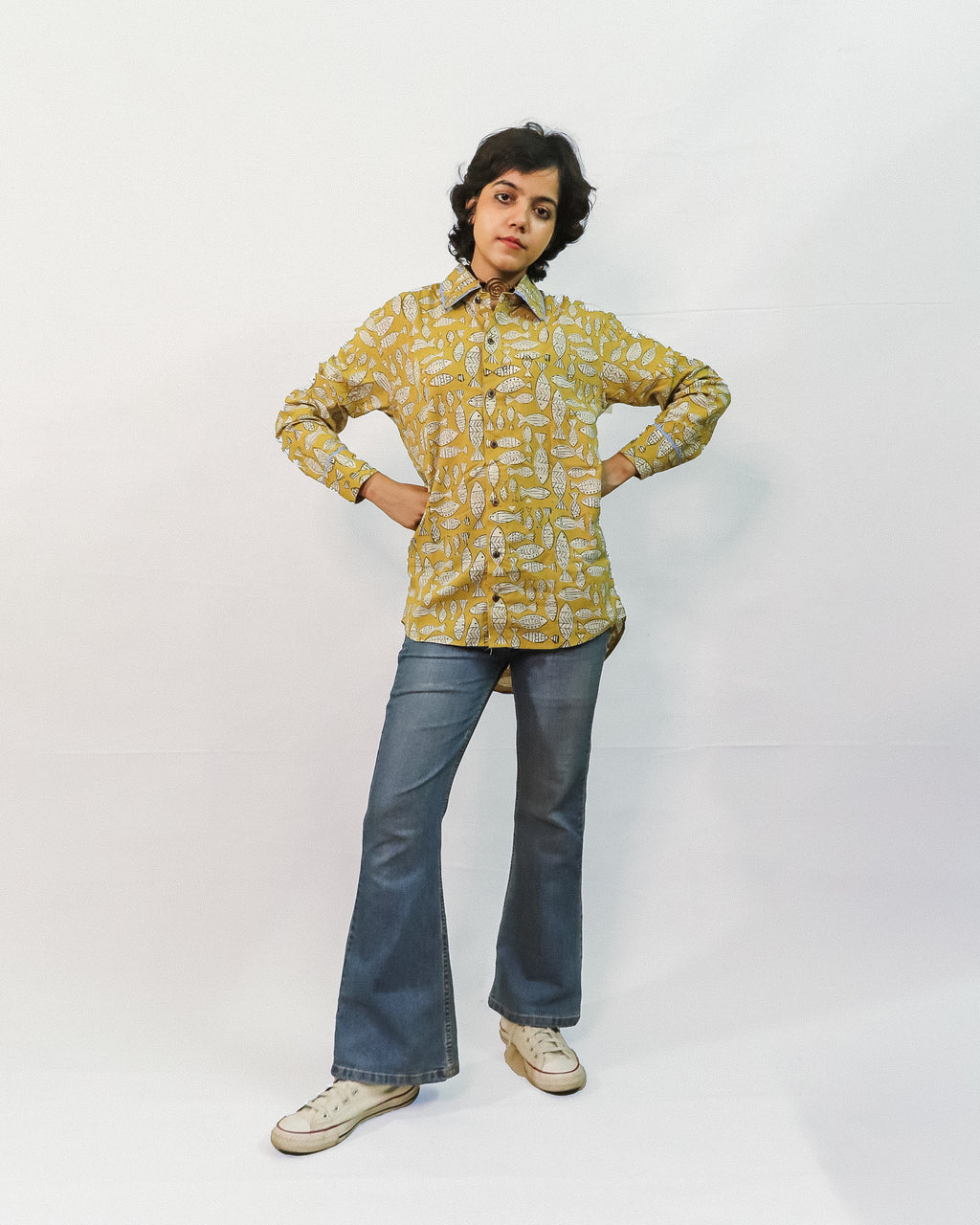 Fish Pond Yellow Swing Shirt