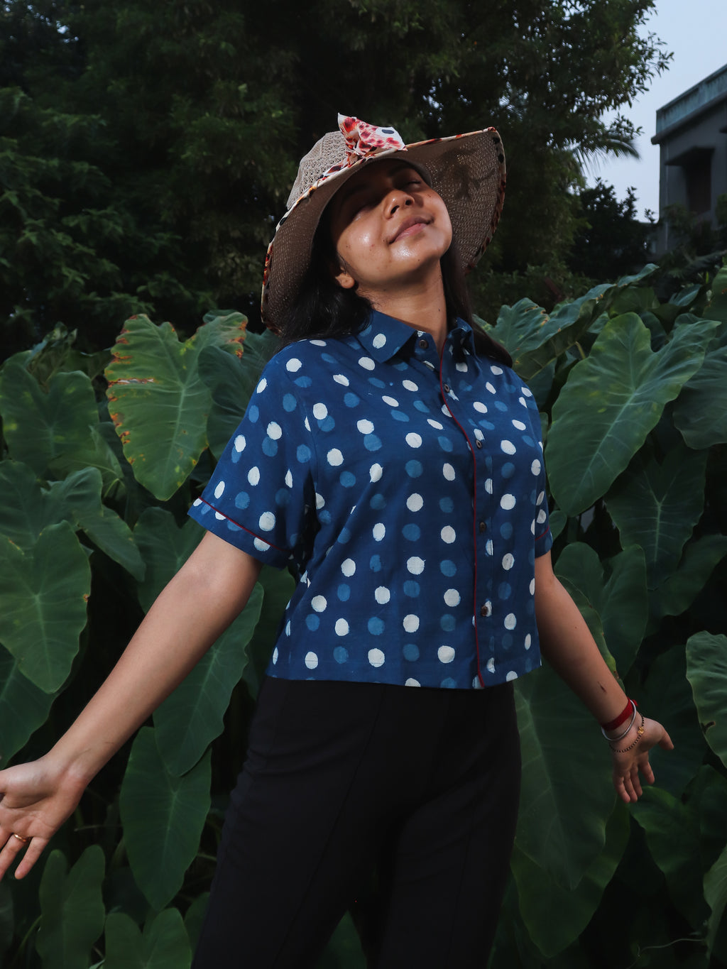 'Stream Water' Crop Top