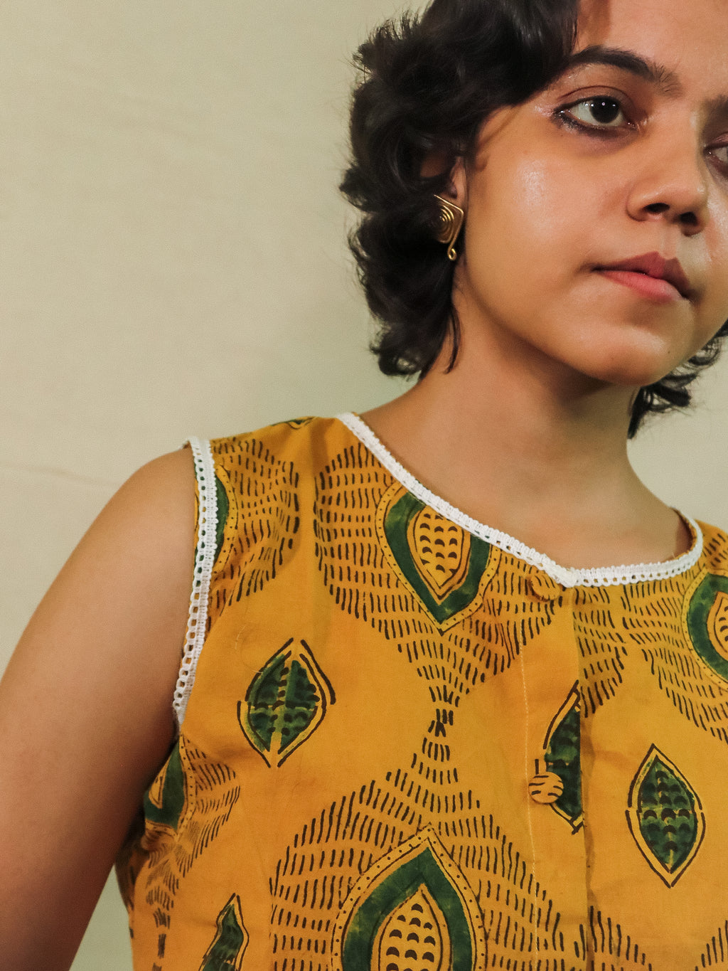 Yellow Amor Vest Top