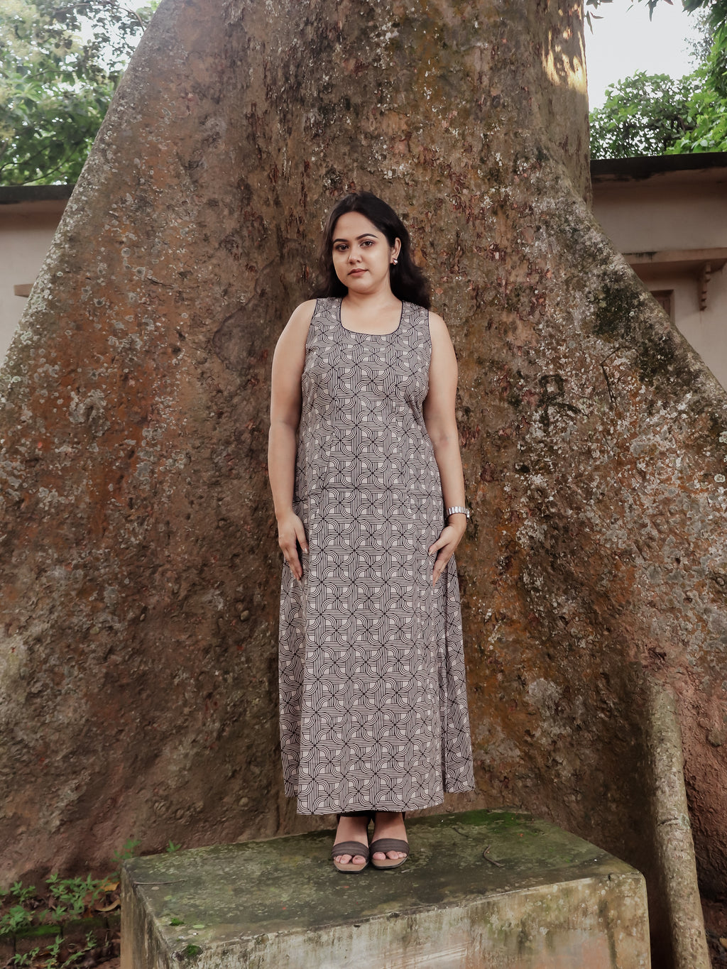 Beige Gulbahar Evening Dress