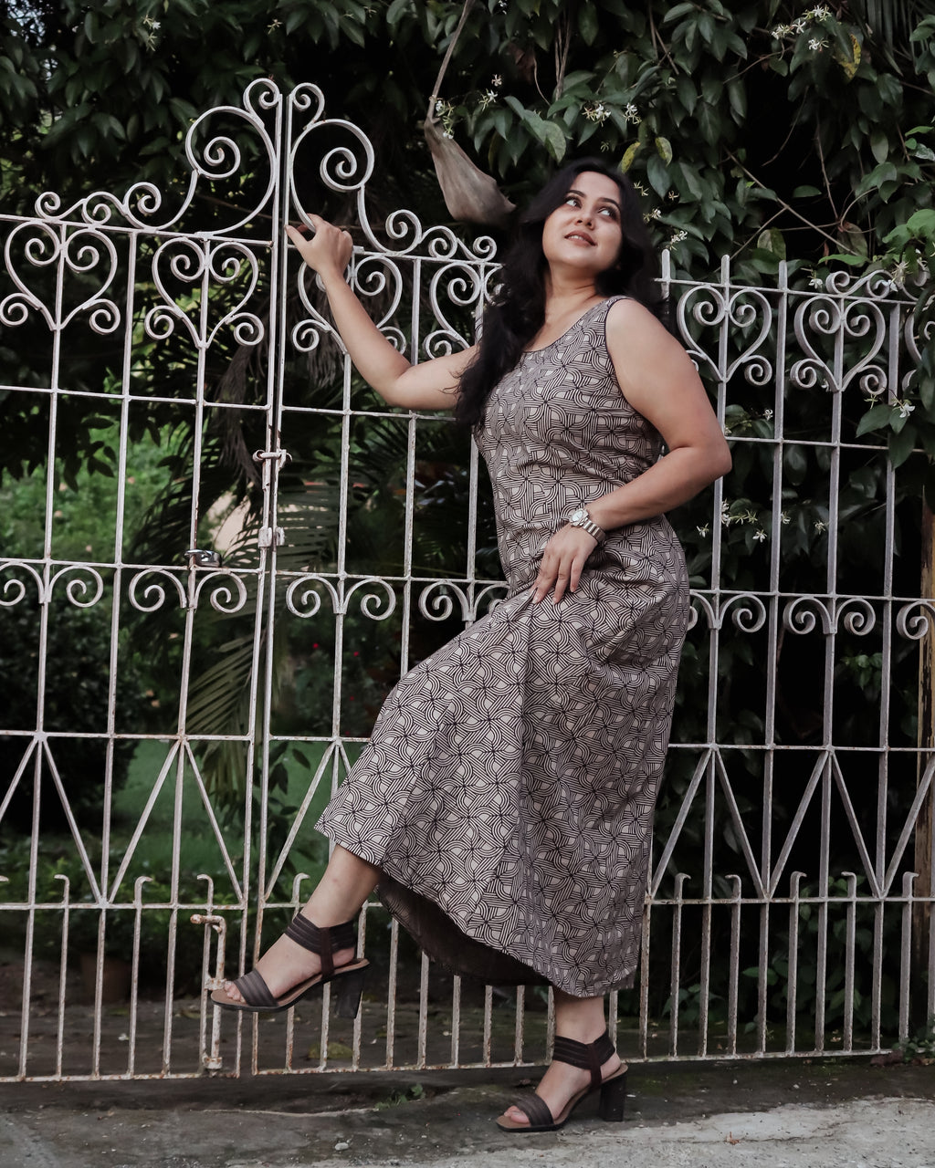 Beige Gulbahar Evening Dress