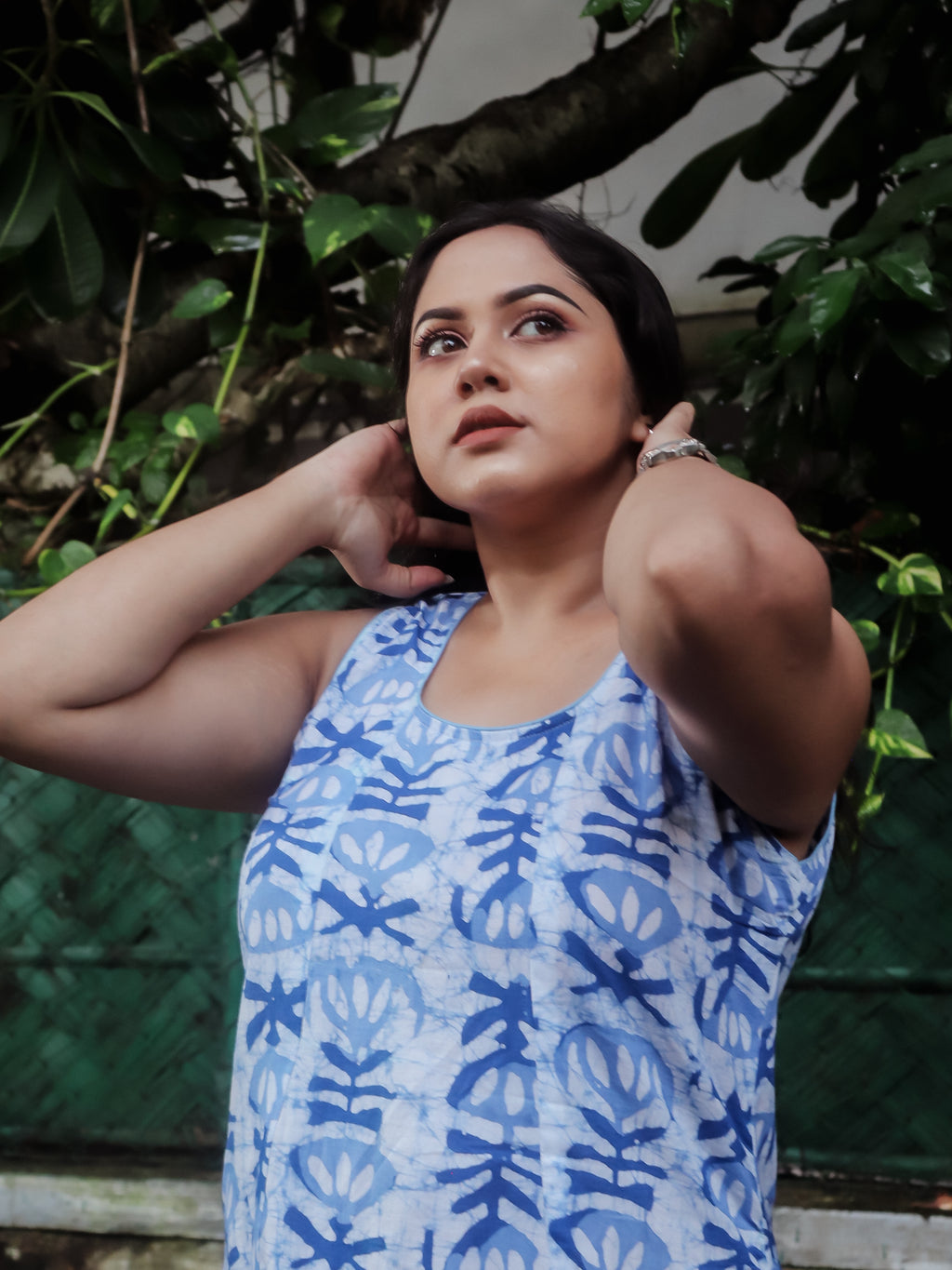 Blue Gulbahar Evening Dress