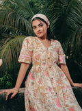 Gulbahar V-Neck Midi Dress