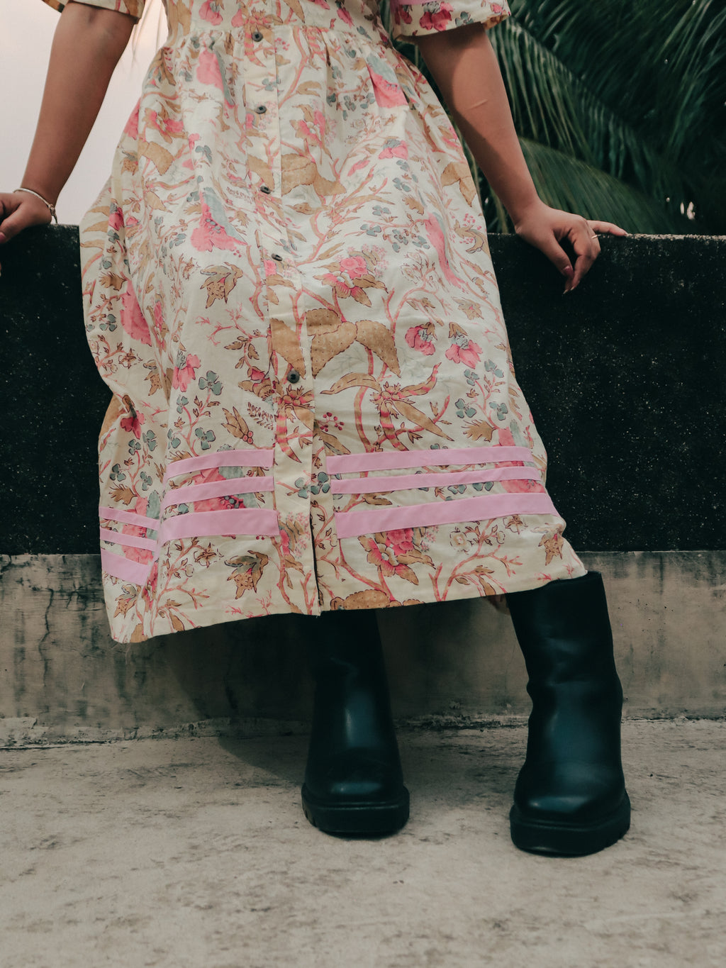 Gulbahar V-Neck Midi Dress